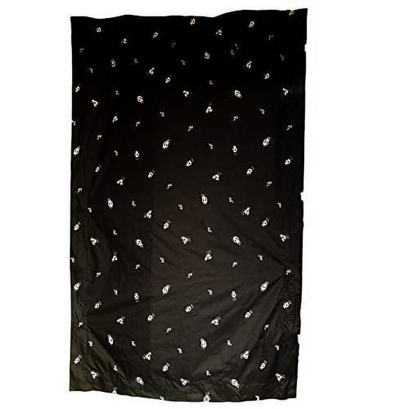 DREAM ART Anywhere Temporary Portable Blackout Bamboo Panda Curtain/Adjustable Blackout Shades Blinds with Suction Cups for Bedroom or Travel Use,Black,1 pc W52xL72Inch(132X183cm)