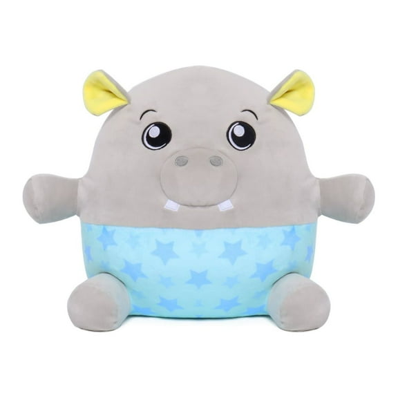 DREAM BEAMS - Henry the Hippo Plush Toy (7.5"/18cm), Huggable Cuddly Companion with Glow-in-the-Dark Magic, Dreamscovery 2 Collection