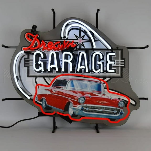 DREAM GARAGE 57 CHEVY NEON SIGN  5DG57C