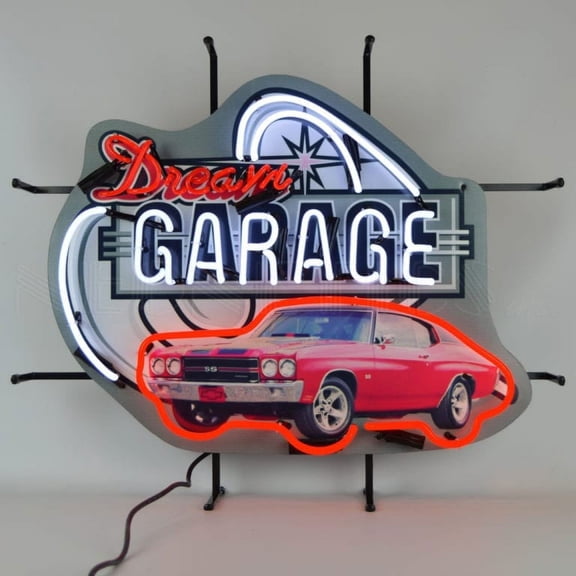 DREAM GARAGE CHEVY SS NEON SIGN  5DGCHV