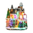 thumbnail image 1 of DREAM GARDEN Christmas Village House Decorations, Animated Gingerbread House with LED Lights Battery Operated Musical Collectible Buildings for Home Table Holiday Display C80, 1 of 3