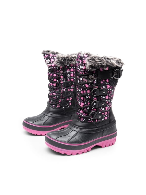 Kids Boys & Girls Snow Boots Insulated Waterproof Winter Snow Boots