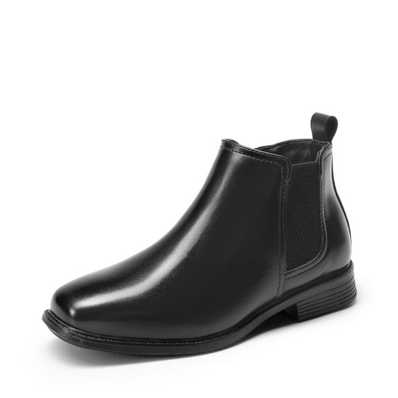 DREAM PAIRS Boys Chelsea Boots Side Zipper Classic Dress Boots for Kids