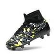thumbnail image 1 of DREAM PAIRS Boys Football Cleats Youth High Top Firm Ground Soccer Shoes for Little/Big Kids, 1 of 5