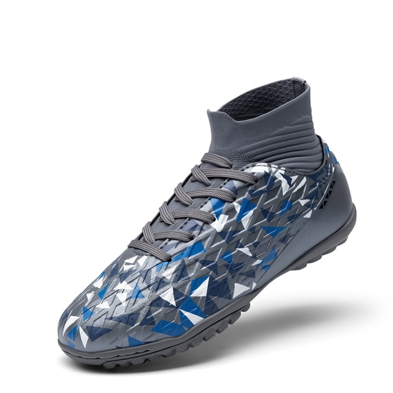 DREAM PAIRS Boys Girls Indoor Soccer Shoes High Top Football Turf Futsal Shoes for Little/Big Kid
