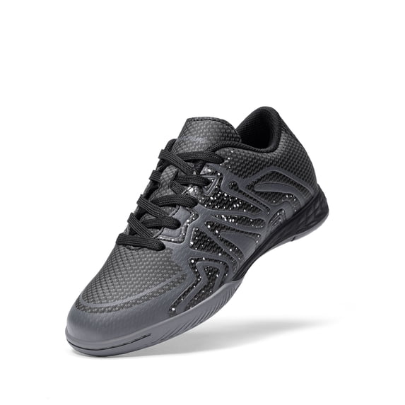 DREAM PAIRS Boys Girls Indoor Turf Soccer Cleats Lace Up Athletic Youth Futsal Football Casual Shoes for Little/Big Kid