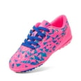 thumbnail image 1 of DREAM PAIRS Boys Girls Indoor Turf Soccer Shoes Lace Up Cleats Sports Shoes(Toddler/Little Kid/Big Kid) SDSO223K FUCHSIA Size 5, 1 of 6