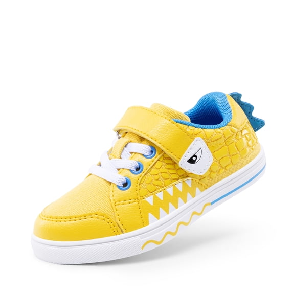 DREAM PAIRS Boys Girls Sneakers Kids Toddler Shoes Storybook Causal Walking Shoes Non-Slip with Hook and Loop