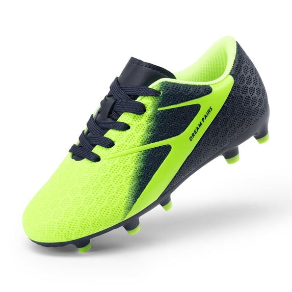 DREAM PAIRS Boys Girls Soccer Cleats Groud Kids Football Toddler Youth Athletic Outdoor Trainning Shoes