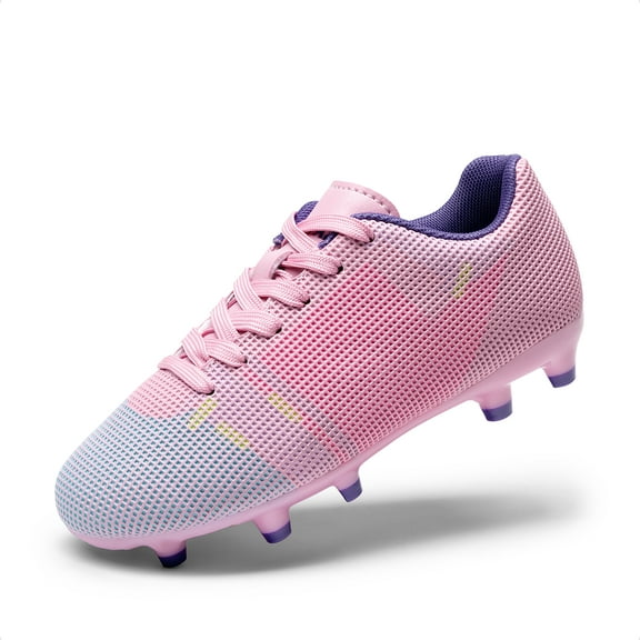 DREAM PAIRS Boys Girls Soccer Cleats Youth Firm Groud Athletic Outdoor Trainning Football Shoes for Little/Big Kid