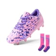 thumbnail image 1 of DREAM PAIRS Boys Girls Soccer Cleats Youth Firm Groud Football Shoes with Socks for Little/Big Kids, 1 of 6