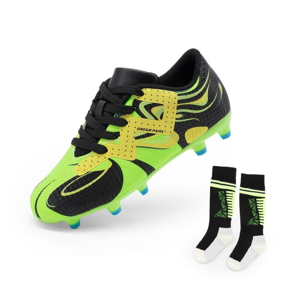 DREAM PAIRS Boys Girls Soccer Cleats Youth Firm Groud Sport Football Cleats for Little/Big Kid/Toddler