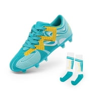 DREAM PAIRS Boys Girls Soccer Cleats Youth Firm Groud Sport Football Cleats for Little/Big Kid/Toddler