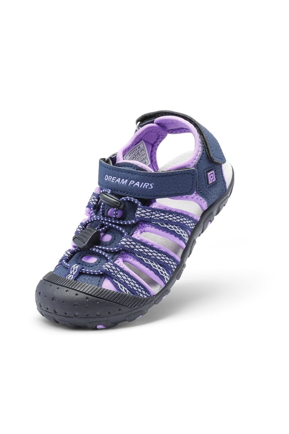 Summer Closed-Toe Sport Sandals Adjustable Multicolor for Boys, Girls & Toddler/Little/Big Kids