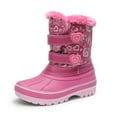 DREAM PAIRS Boys & Girls Winter Zip Snow Boots Outdoor Warm Waterproof