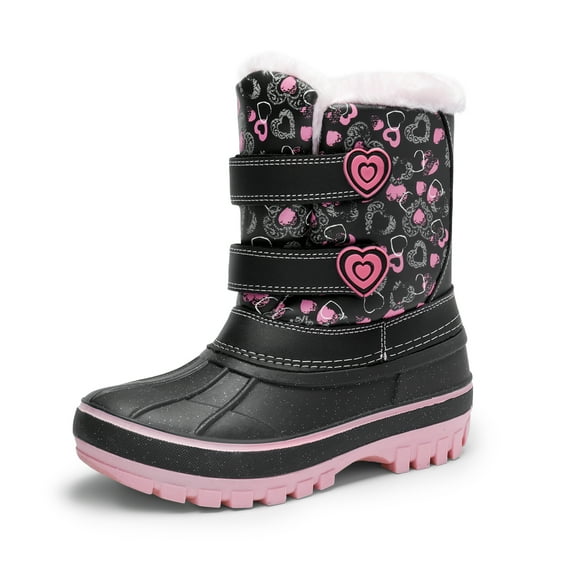 DREAM PAIRS Boys & Girls Winter Zip Snow Boots Outdoor Warm Waterproof Sport Snow Boot DUCKO