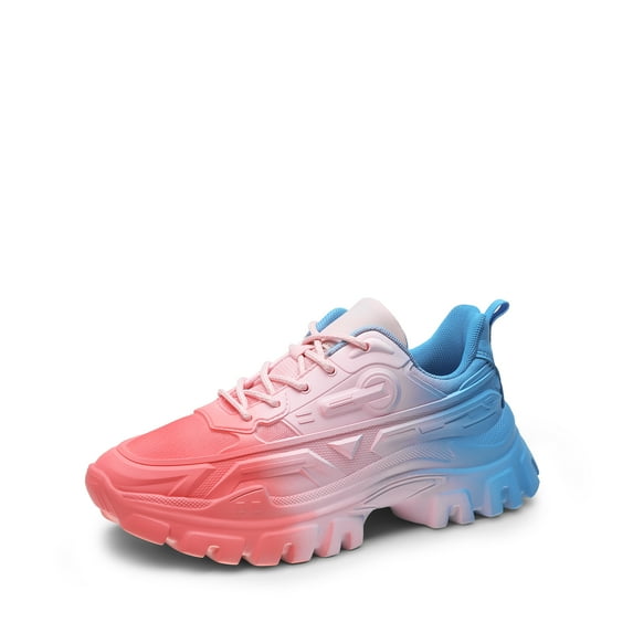 DREAM PAIRS Chunky Fashion Sneakers for Women, Women's Platform Bold Lace-Up Comfortable Sneakers