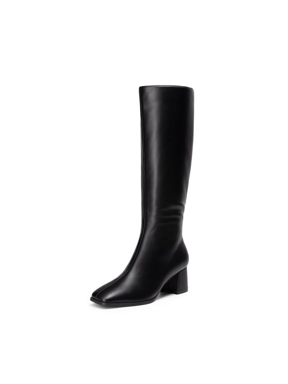 Cowboy Boots for Women Cowgirl Knee High Boots Comfortable Pull On Zipper Chunky Heel Pointed Toe Embroidered Western Boots