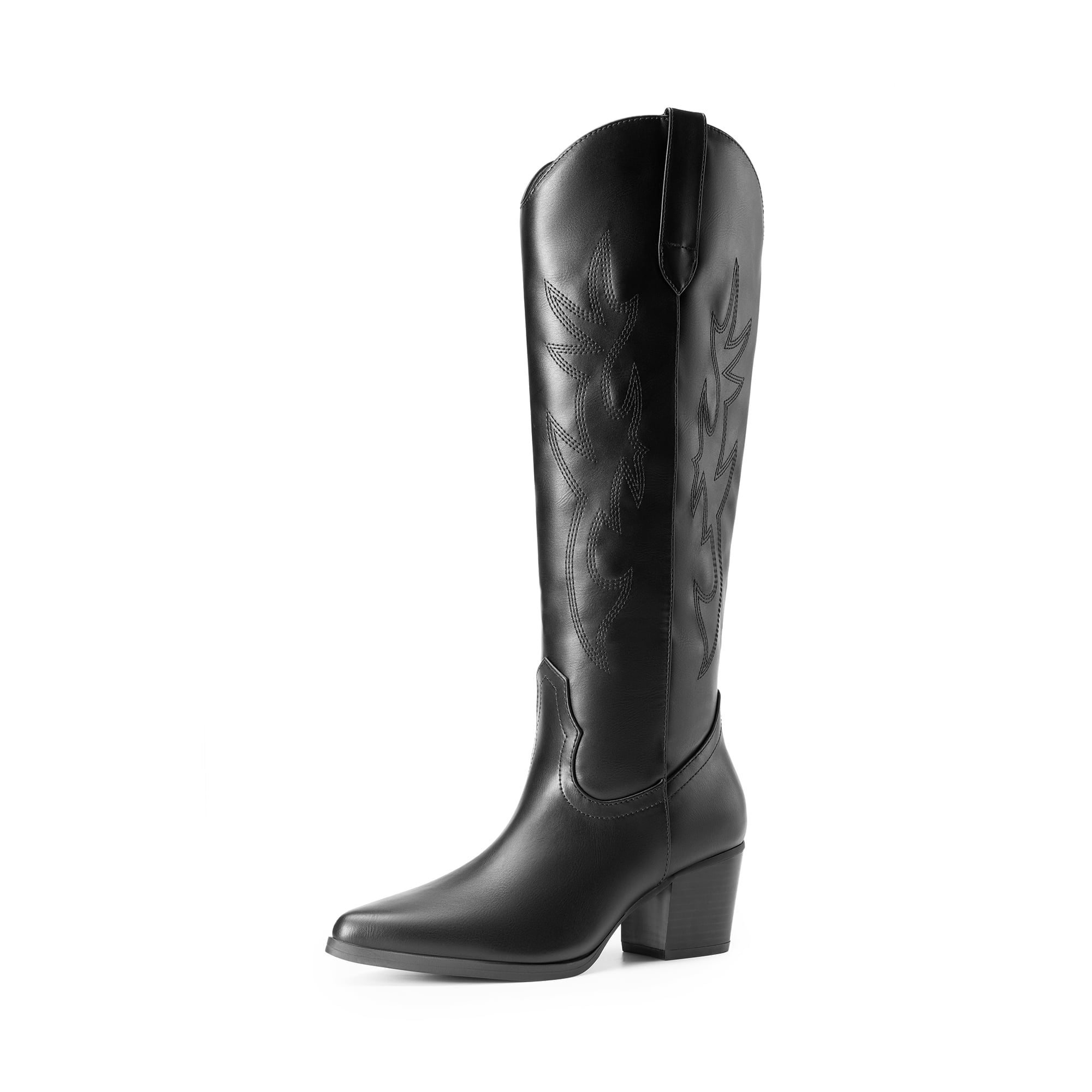 DREAM PAIRS Cowboy Boots for Women Cowgirl Knee High Boots Comfortable ...