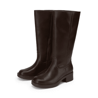 DREAM PAIRS Womens Knee High Boots Comfortable Platform Chunky Block Heel Campus Boots Square Toe