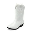 thumbnail image 1 of BURUDANI Cowgirl Riding Boots Cowboy Western Boots Girls Mid Calf Shoes, 1 of 6