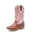 thumbnail image 1 of BURUDANI Cowgirl Riding Boots Cowboy Western Boots Girls Mid Calf Shoes, 1 of 5