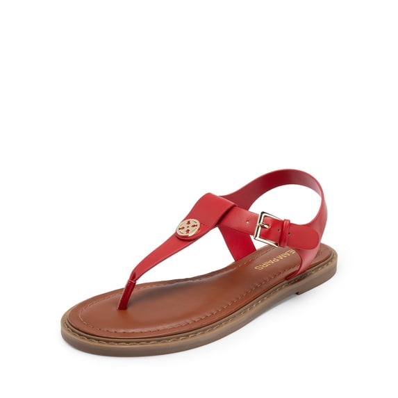 DREAM PAIRS Dressy T-Strap Flat Thong Sandals for Women Comfort Roman Gladiator Casual Summer Beach Flip Flop Shoes with Adjustable Back Ankle Strap