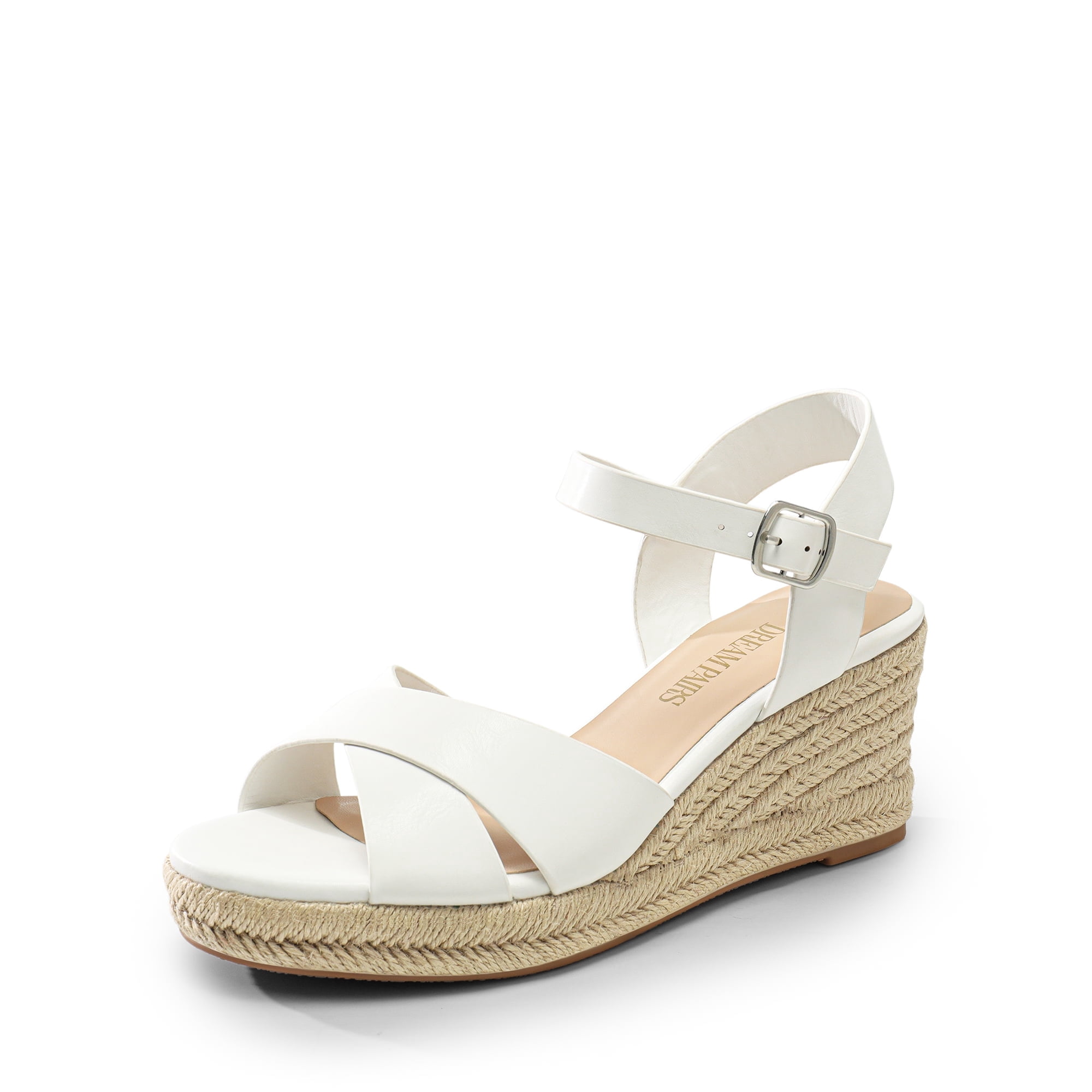 Adjustable Spring Wedges Dream Pairs Espadrille Wedge Sandals, Women's Platform Casual Summer ...