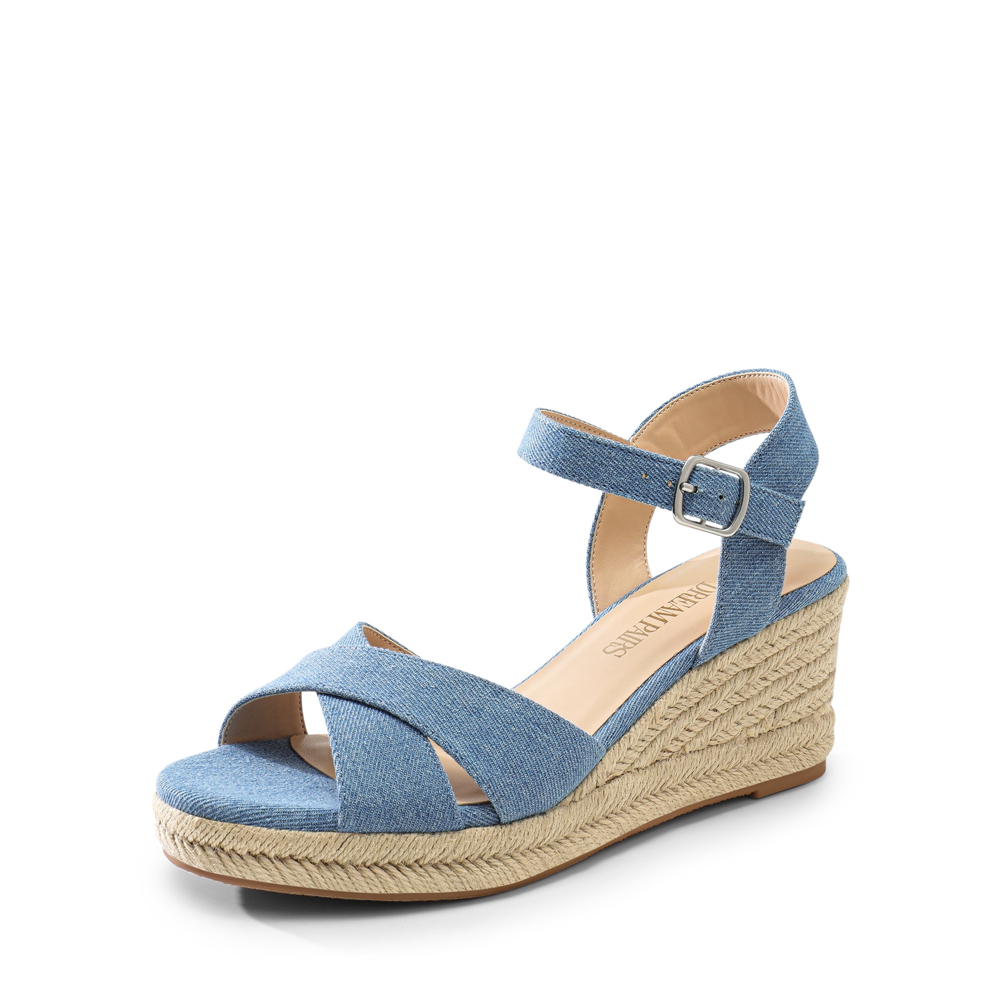 Adjustable Spring Wedges DREAM PAIRS Espadrille Dressy Wedge Sandals, Women's Platform Sandals ...