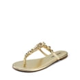 thumbnail image 1 of DREAM PAIRS Flip Flops for Women Dressy Rhinestone T-Strap Thong Sandals for Summers Dress Beach, 1 of 8