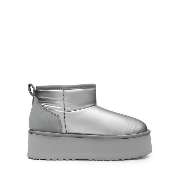 DREAM PAIRS FuzzyClassic Platform Mini Boots for Women Suede Genuine Leather, Classic Winter Ankle Snow Boots with Memory Foam Insole Lightweight Anti-Slip Outsole Outdoor