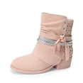 thumbnail image 1 of Girls Ankle Boots Side Zipper Low Heels Comfortable Casual Shoes for Toddler Little Kid Big Kid, 1 of 7