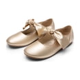 thumbnail image 1 of DREAM PAIRS Girls Mary Jane Dress Shoes Front Bow Ballerina Flats for Wedding, Party, Christmas, 1 of 5