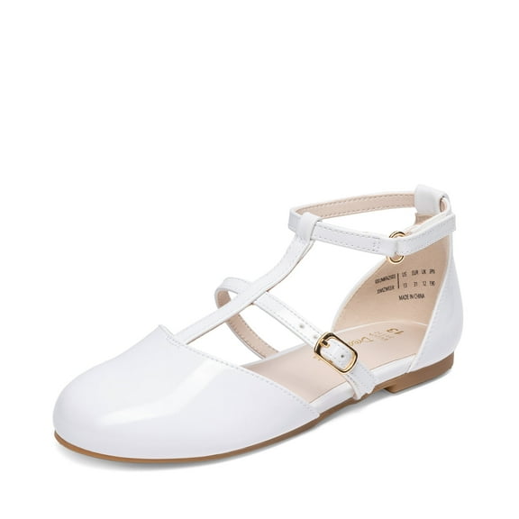DREAM PAIRS Girls Ballet Flats Dress Shoes Mary Jane for Little /Big Girls Party Wedding School Shoes with T Strap