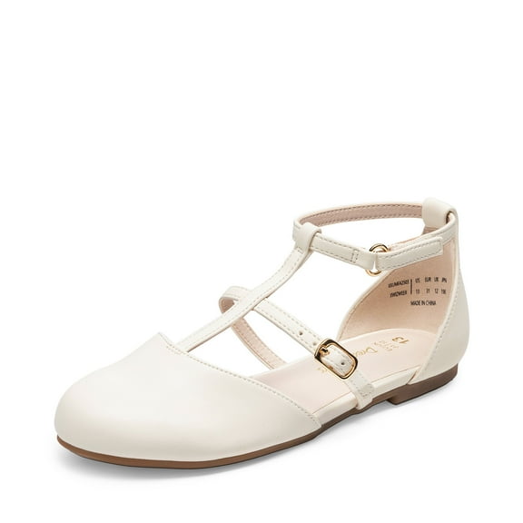 DREAM PAIRS Girls Ballet Flats Dress Shoes Mary Jane for Little /Big Girls Party Wedding School Shoes with T Strap