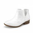 thumbnail image 1 of DREAM PAIRS Girls Booties Ankle Short Cowgirl Cowboy Western Boots, 1 of 6