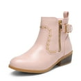 thumbnail image 1 of DREAM PAIRS Girls Boots Low Heel Side Zipper Ankle Booties Little Kid/Big Kid, 1 of 6