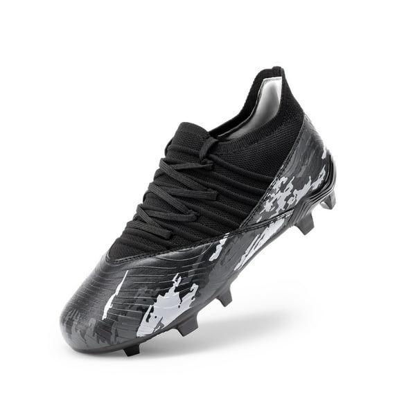 DREAM PAIRS Girls Boys Soccer Cleats Youth Firm Groud Outdoor Sports Athletic Mid-top Football Shoes for Little/Big Kid