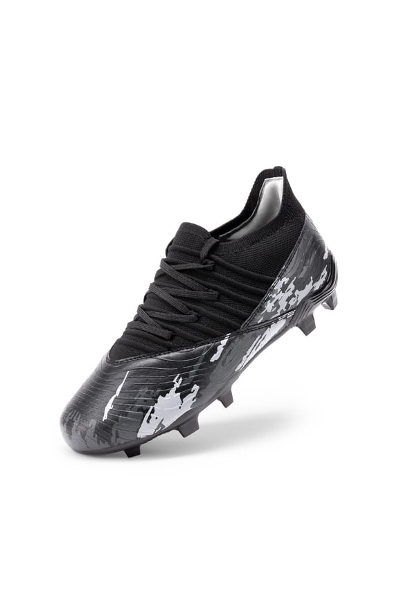 Girls Boys Soccer Cleats Youth Firm Groud Outdoor Sports Athletic Mid-top Football Shoes for Little/Big Kid