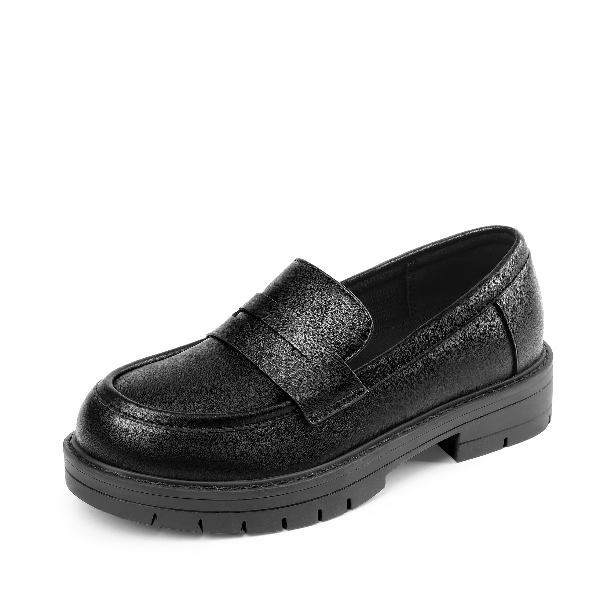 DREAM PAIRS Girls Chunky Platform Penny Loafers Slip On School Uniform 