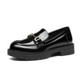 thumbnail image 1 of DREAM PAIRS Girls’ Chunky Platform Slip-On Loafers School & Dress Shoes, 1 of 7