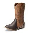 thumbnail image 1 of Dream Pairs Girls' Cowgirl Cowboy Western Boots Mid-Calf Riding Shoes for Kids & Tweens, 1 of 5