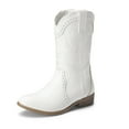 thumbnail image 1 of Dream Pairs Girls' Cowgirl Cowboy Western Boots Mid-Calf Riding Shoes for Kids & Tweens, 1 of 6