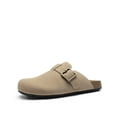 thumbnail image 1 of BURUDANI Women Clogs Comfortable Lightweight Suede Mules with Soft Footbed, 1 of 5