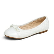 DREAM PAIRS Girls Dress Shoes Cute Bow Flower Girl Slip-on Ballet Flats (Little Kid/Big Kid)
