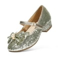 thumbnail image 1 of DREAM PAIRS Girls Dress Shoes Low Heel Flower Party Wedding Princess Mary Jane Shoes, 1 of 5