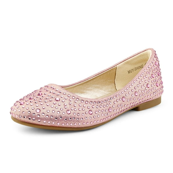 Girls Dress Shoes Slip on Ballerina Flats(Toddler/Little Kid/Big Kid)