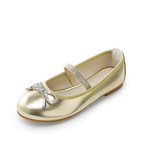 DREAM PAIRS Girls Dress Shoes Slip-on Flower Girl Ballet Flats for Party, Wedding, Performance, Prom, Graduation