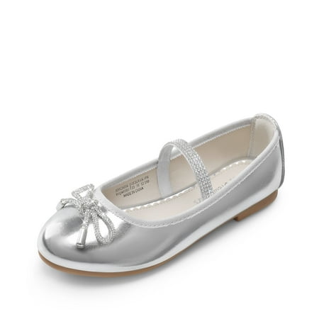 DREAM PAIRS Girls Dress Shoes Slip-on Flower Girl Ballet Flats for Party, Wedding, Performance, Prom, Graduation