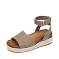 thumbnail image 1 of DREAM PAIRS Girls Flatform Wedge Open Toe Espadrille Sandals with Buckle Ankle Strap for Little Kid/Big Kid, 1 of 7